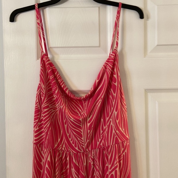 Victoria Secret Dress size L length 50” bust 36” pink and white color - Picture 2 of 12